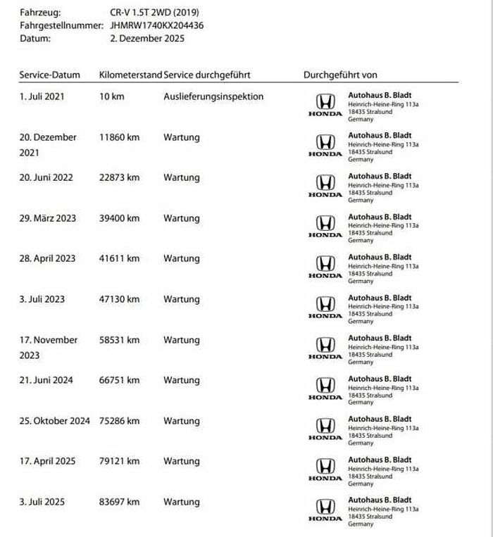Honda CR-V 1.5 T 2WD Elegance Navi Kamera