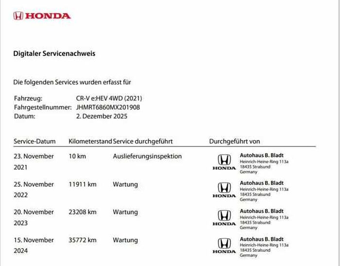 Honda CR-V 2.0 i Automatik HYBRID 4WD Lifestyle Leder beige